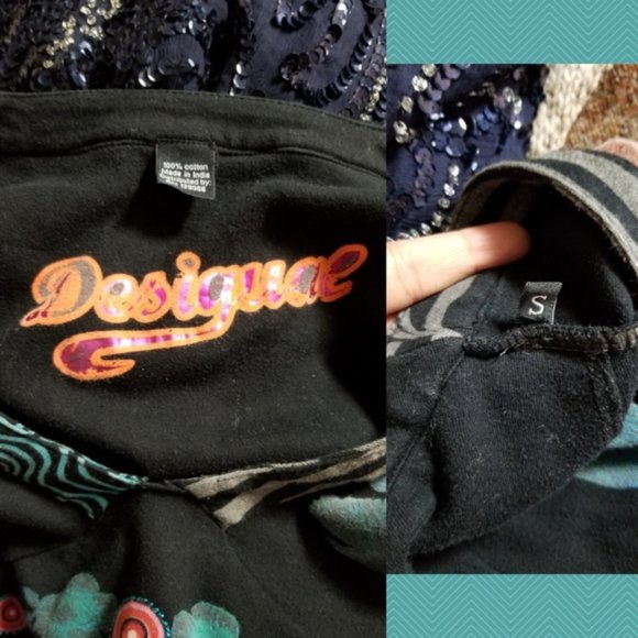 Unique Desigual Abstract Mixed-Art Print Dress - Picture 6 of 6